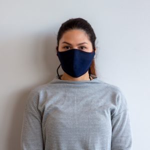 Woman with Colan PAM face mask looking forward