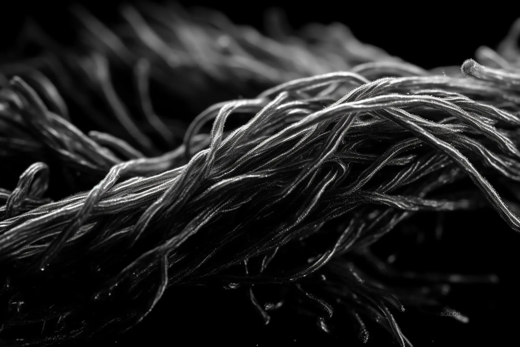 an image of an individual fibre close-up